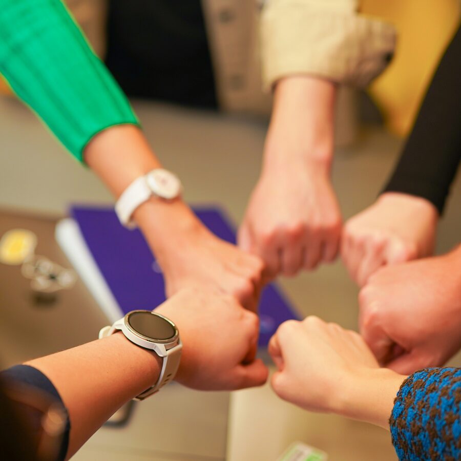 Community members united by a shared health goal